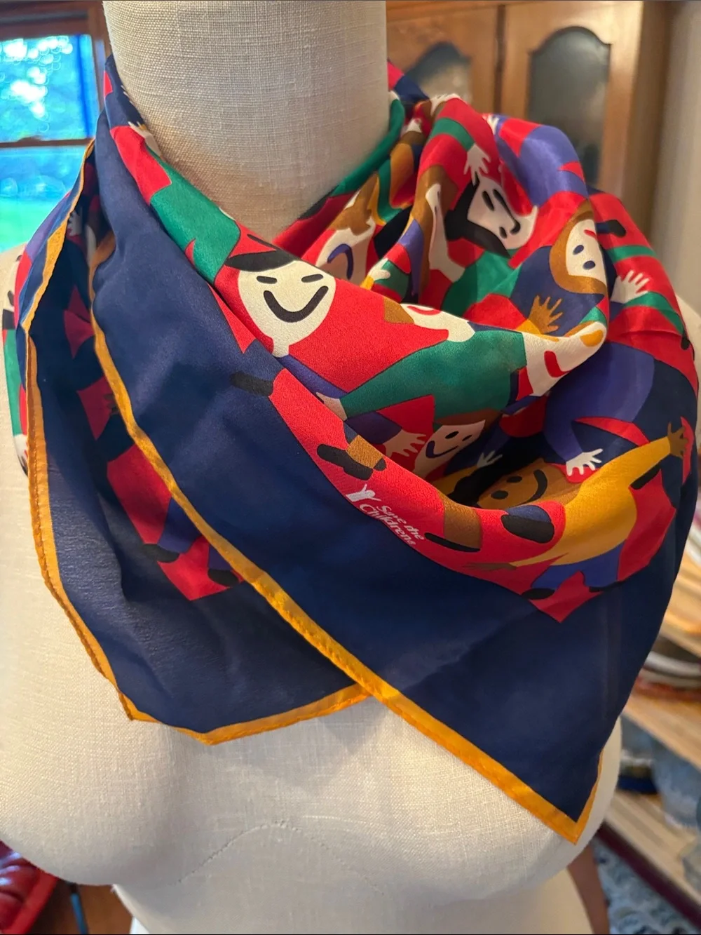Vintage Save the Children for Vera silk scarf